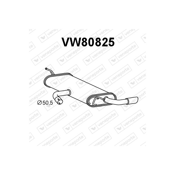 Tłumik VOLKSWAGEN - 5G6253609K 5G6253609Q JZW253609EH