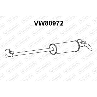 Tłumik VOLKSWAGEN - 2E0253409R 2E0253409S JZW253409AD