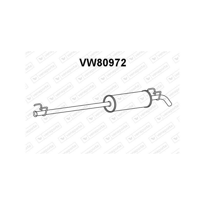 Tłumik VOLKSWAGEN - 2E0253409R 2E0253409S JZW253409AD