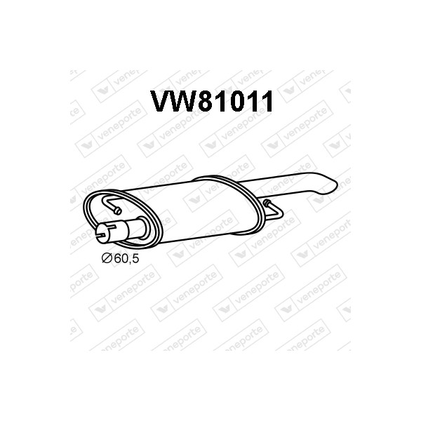 Tłumik VOLKSWAGEN - 7F0253209 7F0253209B 7F0253209C