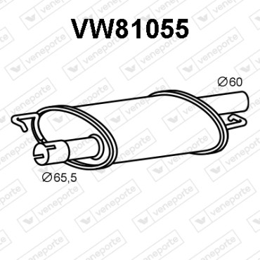 Tłumik VW CALIFORNIA VI, MULTIVAN VI, TRANSPORTER VI - 2.0TDi - 7E0253209E 7E0253209F